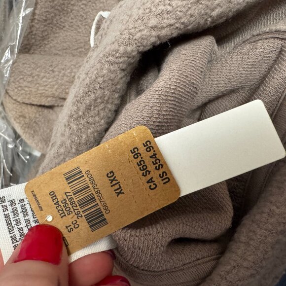 PINK Victoria's Secret Reverse Fleece Cropped Sweatshirt Size XL, XXL and L NWT - Picture 4 of 6